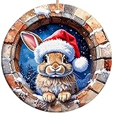 Rigufu 2025 Christmas Ornament – Festive Bunny Holiday Ornament, Cute Rabbit Christmas Tree Decoration, Animal Lover Keepsake Gift