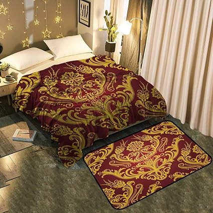 Amazon Com Unoseks Home Two Piece Blanket Floor Mat Luxury
