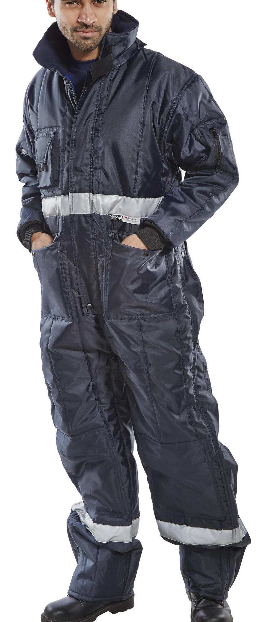 COLDSTAR FREEZER COVERALL NAVY BLUE L