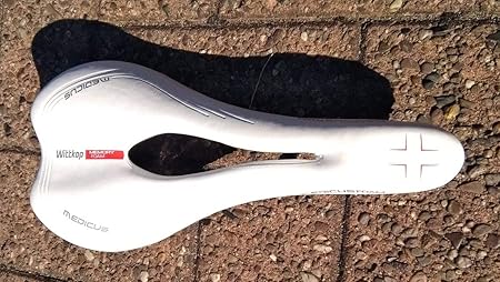 Wittkop Medicus Gel Fahrradsattel MTB Rennrad Sattel mit Memory-Schaum WEIß