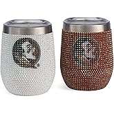 The Memory Company | Licensed NCAA 2-Pack Bling SS Stemless Wine Tumblers
