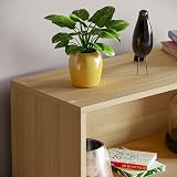 Vida Designs Cambridge 3 Tier Low Bookcase Oak Wood Shelving Unit view 4