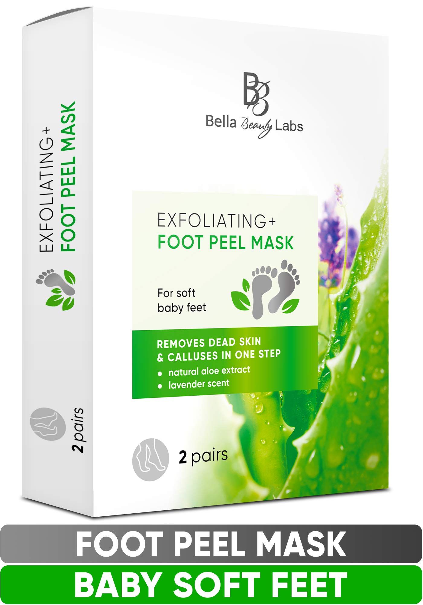 Exfoliating Foot Peel Mask for Smooth Soft Touch Feet 2 Pairs per Box
