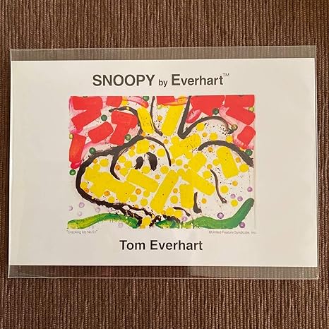 Amazon Co Jp トムエバハート Tom Everhart Snoopy スヌーピー ポストカード Snoopy By Everhart トム エバハート Peanuts J ホビー