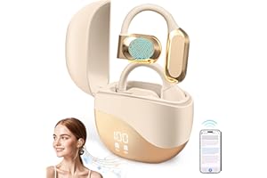 WOAKUSO AI Language Translation Earbuds, 3-in-1 Translation Earbuds, 144 Languages ​Real-time Two-Way OWS Earbuds, HD Sound Quality, Compatible with iOS and Android, Khaki