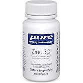 Pure Encapsulations Zinc 30 mg, 60 Capsules | Supplement for Immune System Support and Growth and Development*, Supports a Healthy Mind Set*, Zinc Picolinate 30 mg