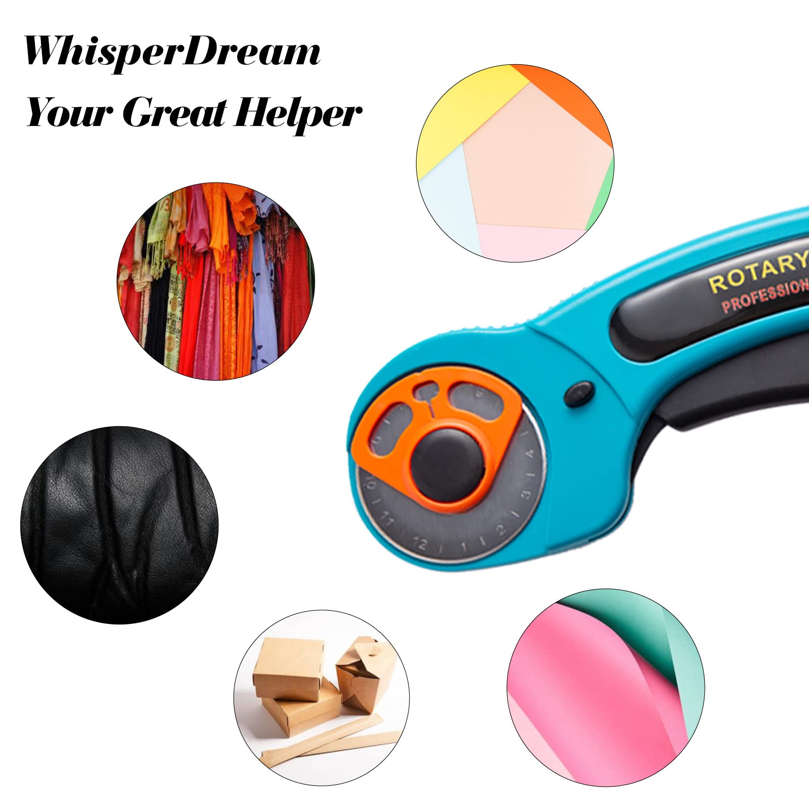 WhisperDream 28mm Rotary Cutter Blades 10 Pack Replacement Blades