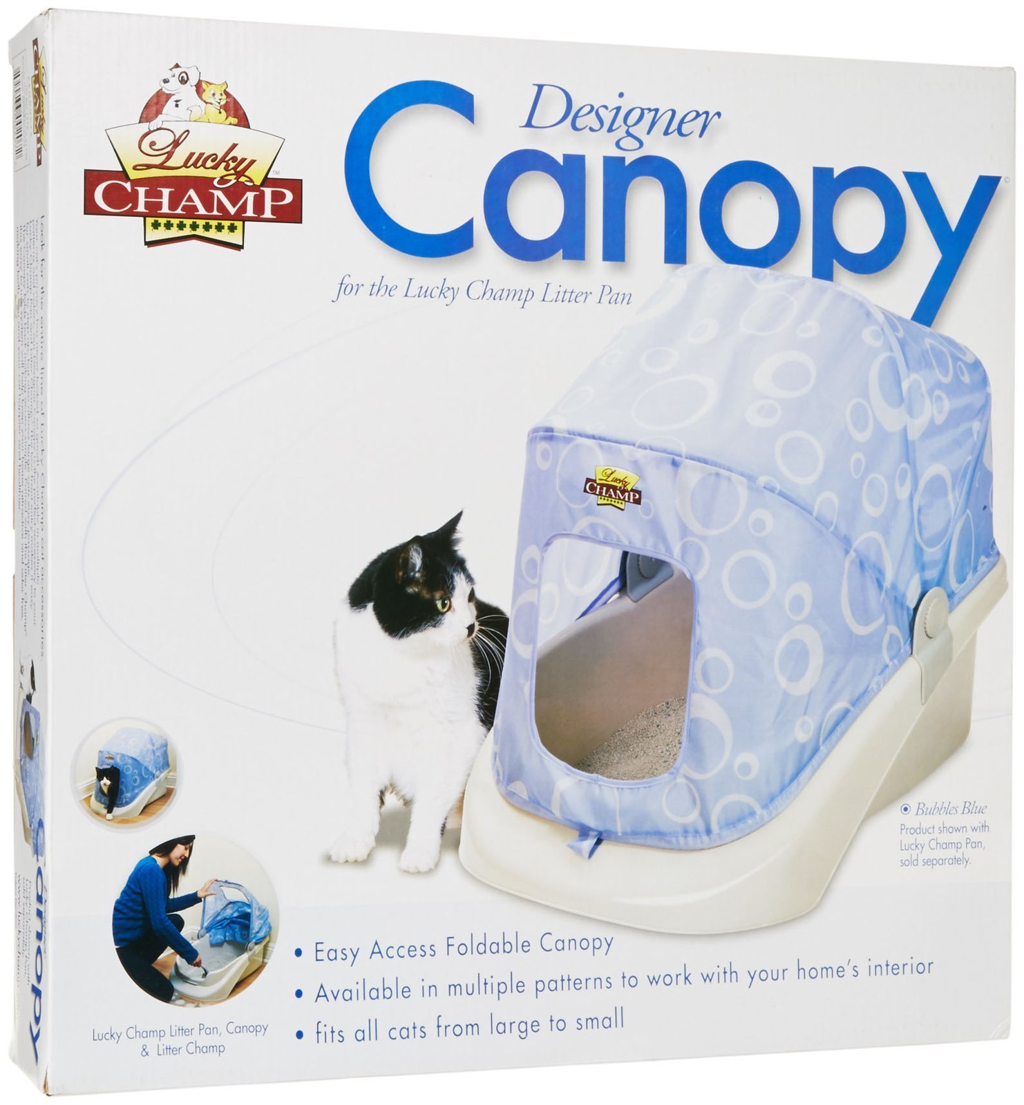 Lucky Champ Litter Pan Canopy Bubble Blue Buy Online in UAE. Pet