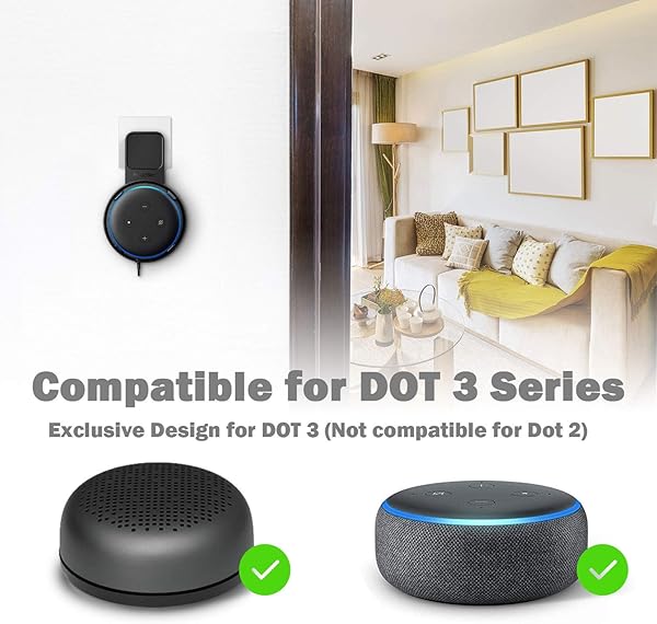 PROUD BIRD   Soporte de Pared para Dot 3 Gen Excelente Sonido una solucin Que Ahorra Espacio para Altavoces Smart Home Soporte para Altavoces con distribucin de Cable
