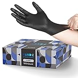 Hand-E Touch Black Nitrile Disposable Gloves