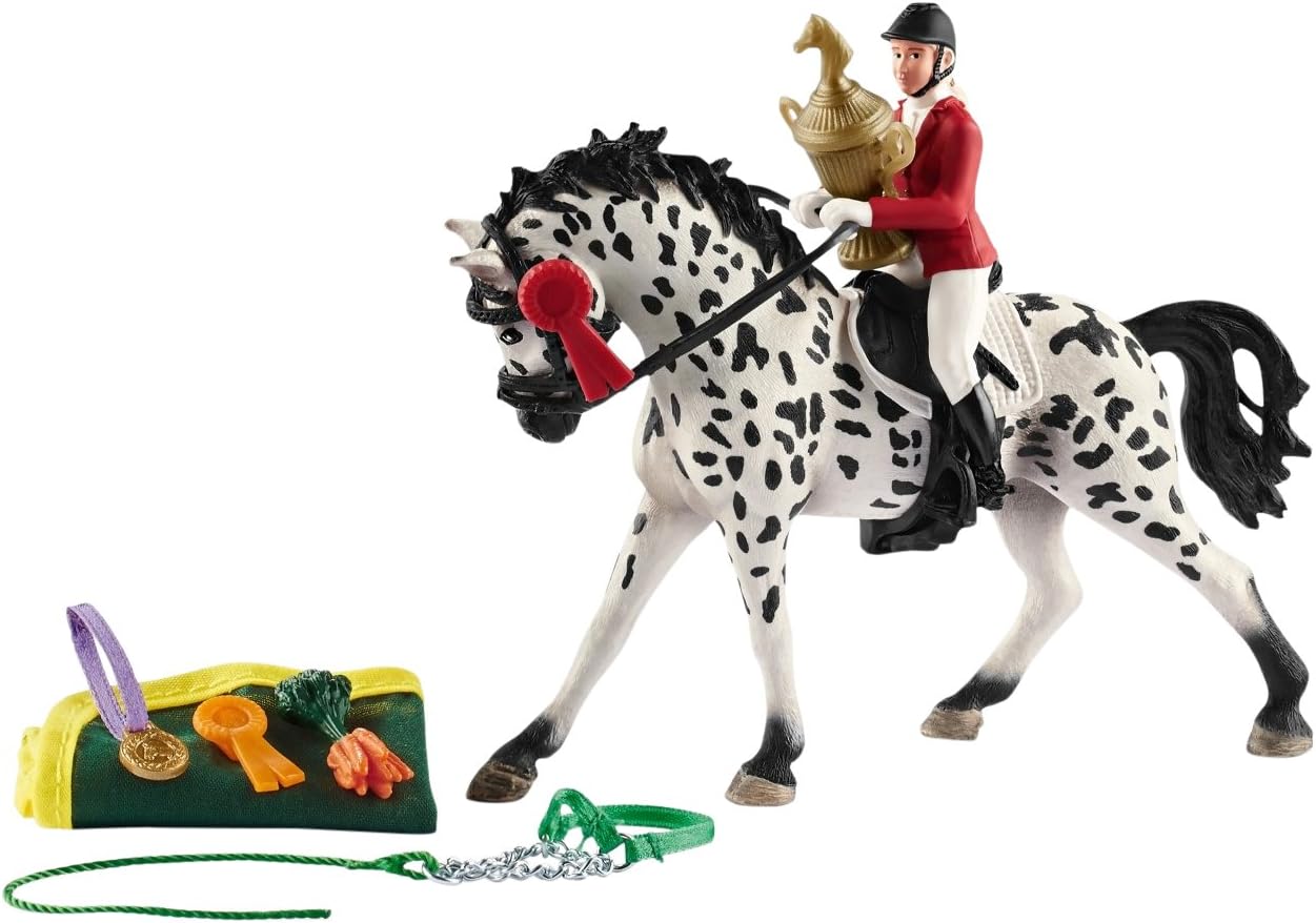 SCHLEICH 41434 - Horse Club Show with Knabstrupper mare: Amazon.co.uk