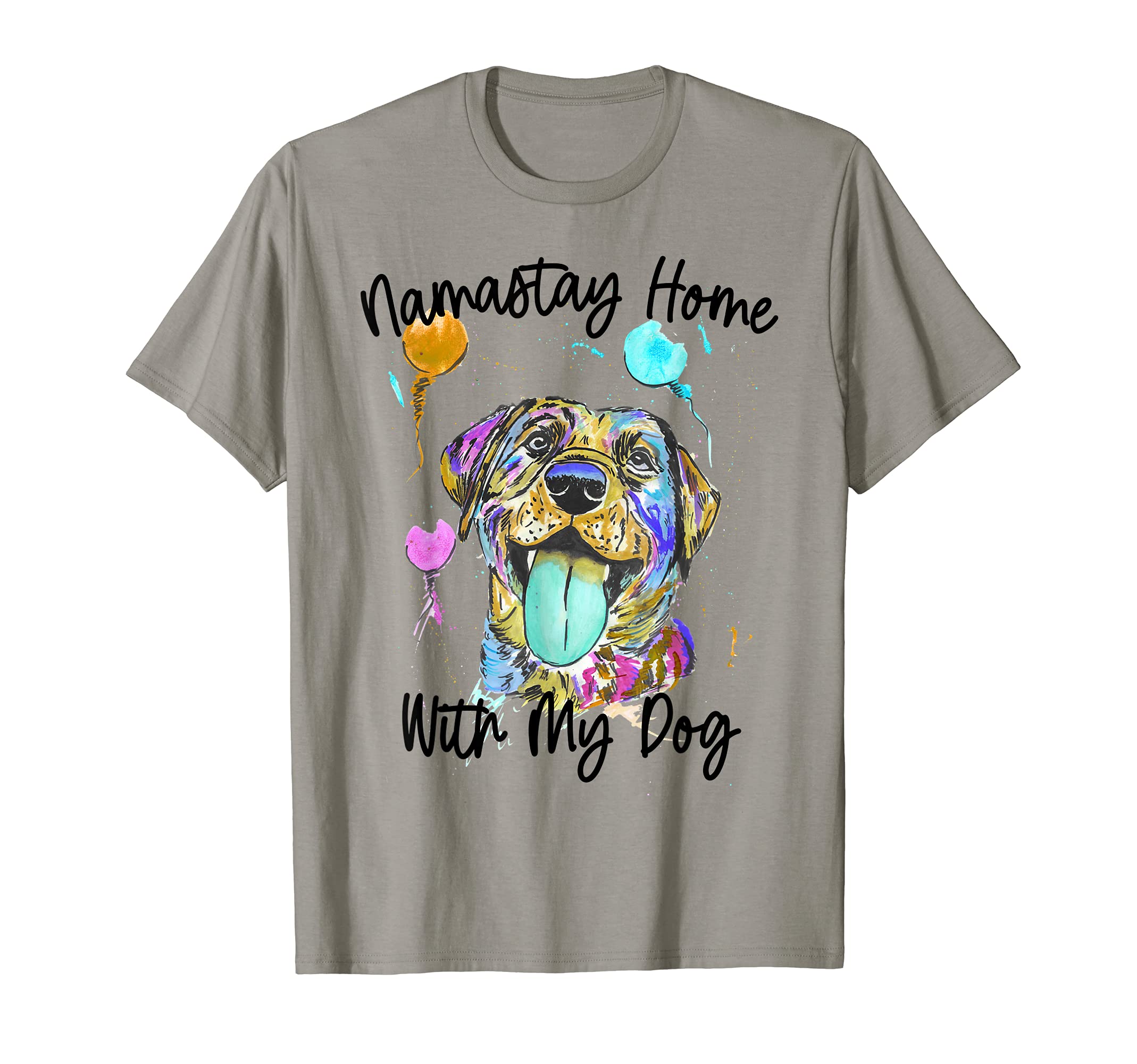 Namastay Home with My Dog Funny Yoga Dog T-Shirt