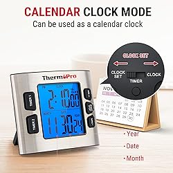 ThermoPro TM02 24 Hours Digital Timer with Dual