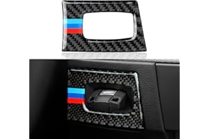HENGYUESHANG Car Key Engine Start Stop Push Start Button Frame Trim Cover Carbon Fiber Sticker Decal fits for BMW E90 E92 E93 2006 2007 2008 2009 2010 2011 2012 Accessories