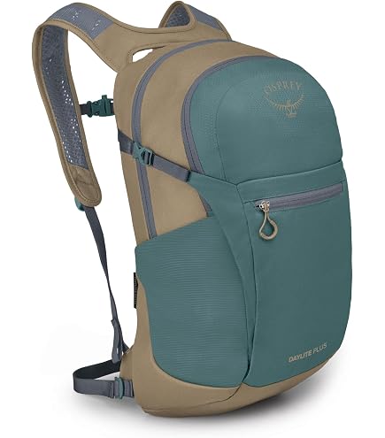 Amazon.com : Osprey Daylite Plus Earth Commuter Backpack for Men and Women, Histosol Brown/Cascade Blue : Sports & Outdoors