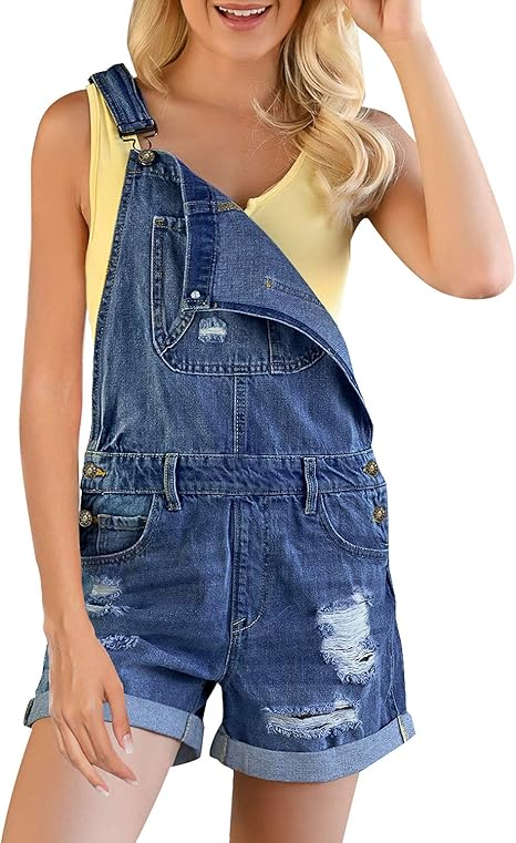 overall shorts for women