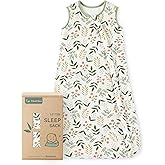 Yoofoss Rayon Made from Bamboo Baby Sleep Sack 6-12 Months 1.0 Tog Baby Wearable Blanket, Super Soft Infant Toddler Sleeping Sack 2-Way Zipper