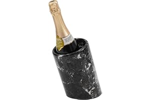 Radicaln Marble Wine Cooler Black 5"x8.5" Inch Handmade Home & Kitchen Gadgets Bottle Cooler - Drink Organizer Wine & Bar Accessories For Home Bar Set - Home Décor Kitchen Utensil Holder