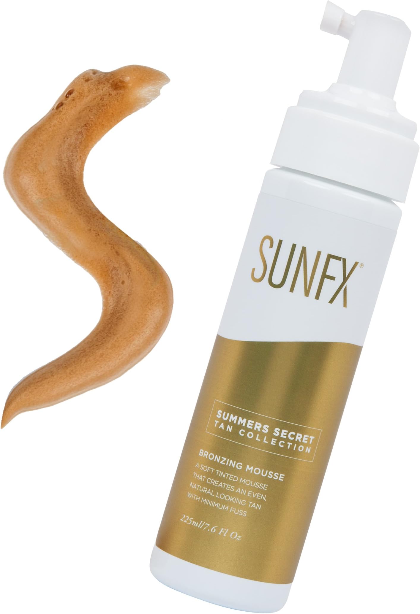 SunFX Ultra Deluxe Self Tanning Bronzing Mousse | DARK | Enriched with Aloe Vera and Coconut 7.6 fl oz