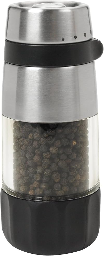 OXO Good Grips Accent Mess-Free Pepper Grinder Silver