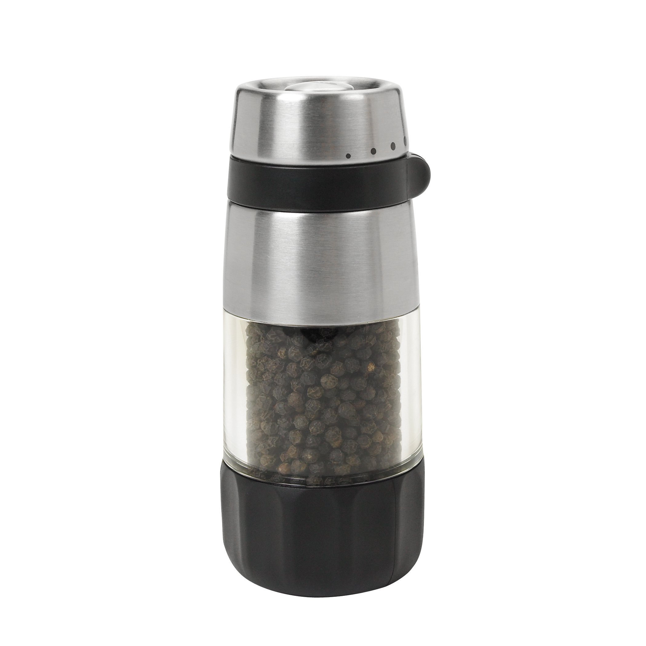 OXO Good Grips Accent Mess-Free Pepper Grinder, Silver — image 1