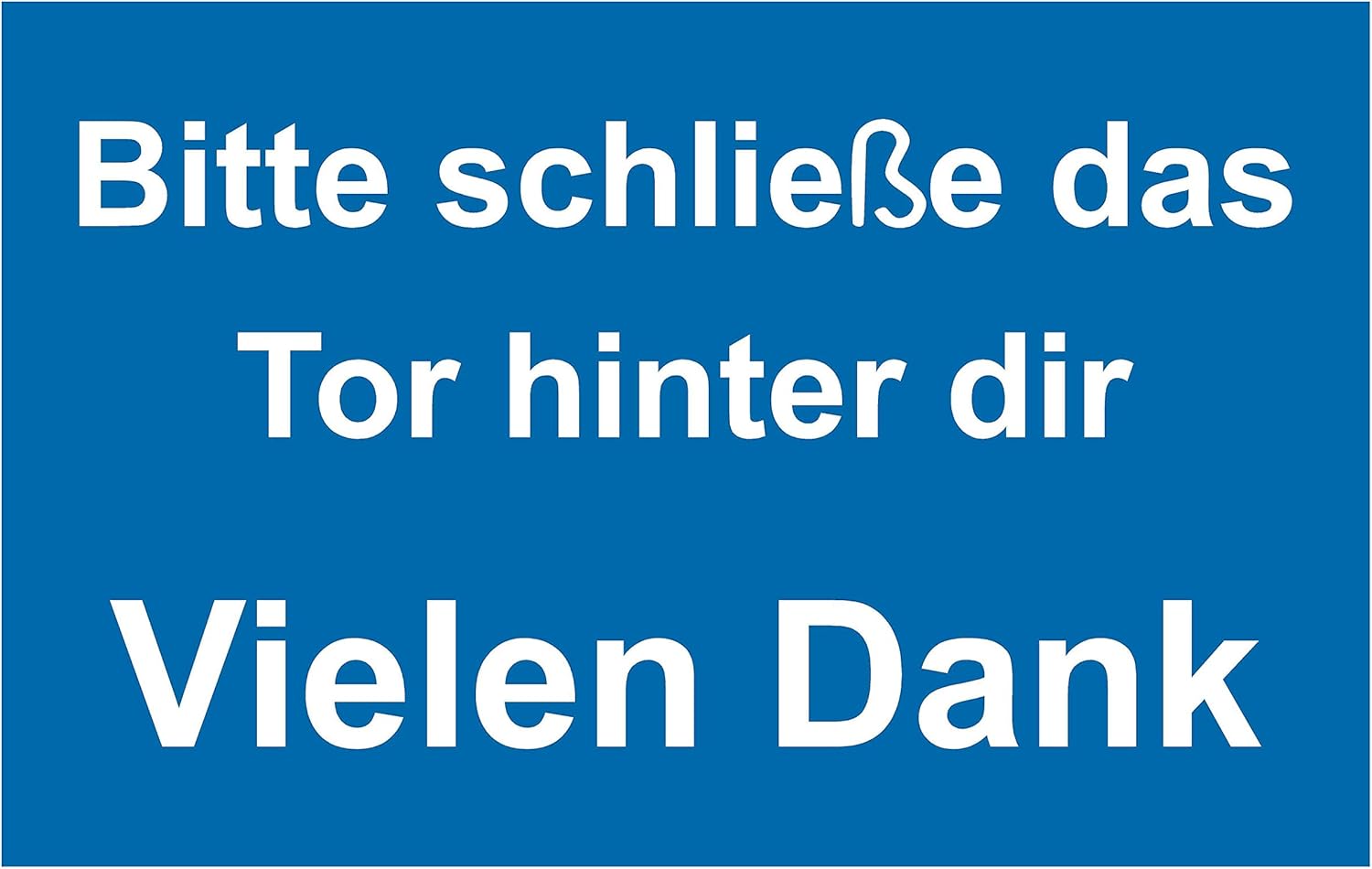 Merci de Fermer la Porte derrière Vous – 1,2 mm en Plastique Rigide 200