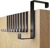 4smile Over Door Hook Set of 10 Black Hangers for 3.6 or 4.6 cm leaf depth