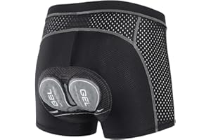 ARSUXEO Men's Cycling Underwear 4D Padded Bike Shorts Bicycle Biking Cycling Shorts with Padding Mountain Bike Liner