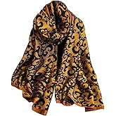 NUWEERIR Womens 100% Large Mulberry Silk Scarf Long Satin Scarf Fashion Lightweight Wraps
