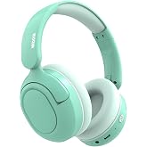 Kids Bluetooth Headphones Wireless Over-Ear,Active Noise Cancelling,Green | 68Hrs,Volume Limit 85/94dB,Built-in Mic,Adjustable Headband Foldable Lightweight for Toddler School Girls Boys,Stereo Sound
