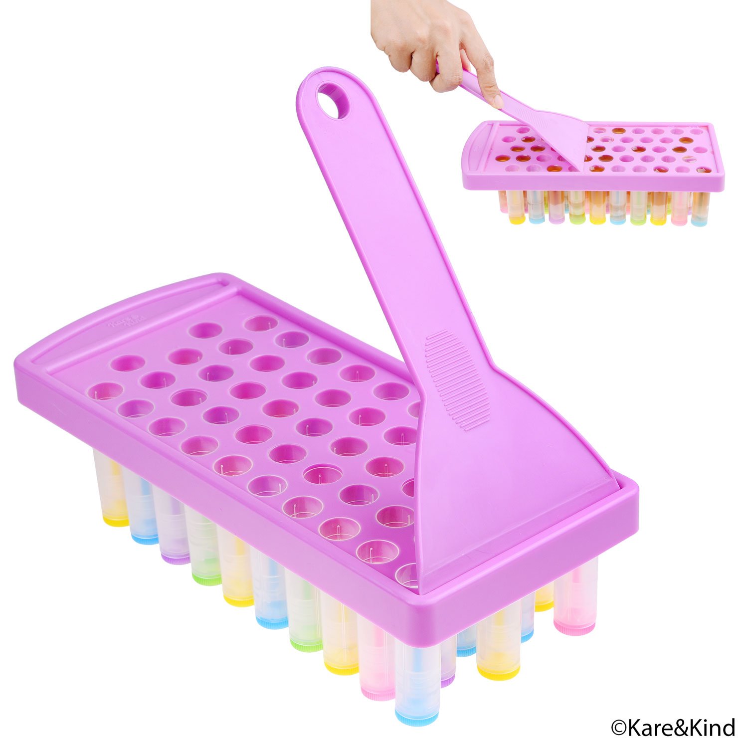 Lip Balm Crafting Kit Easy Lip Balm Filling Tray and Spatula 50