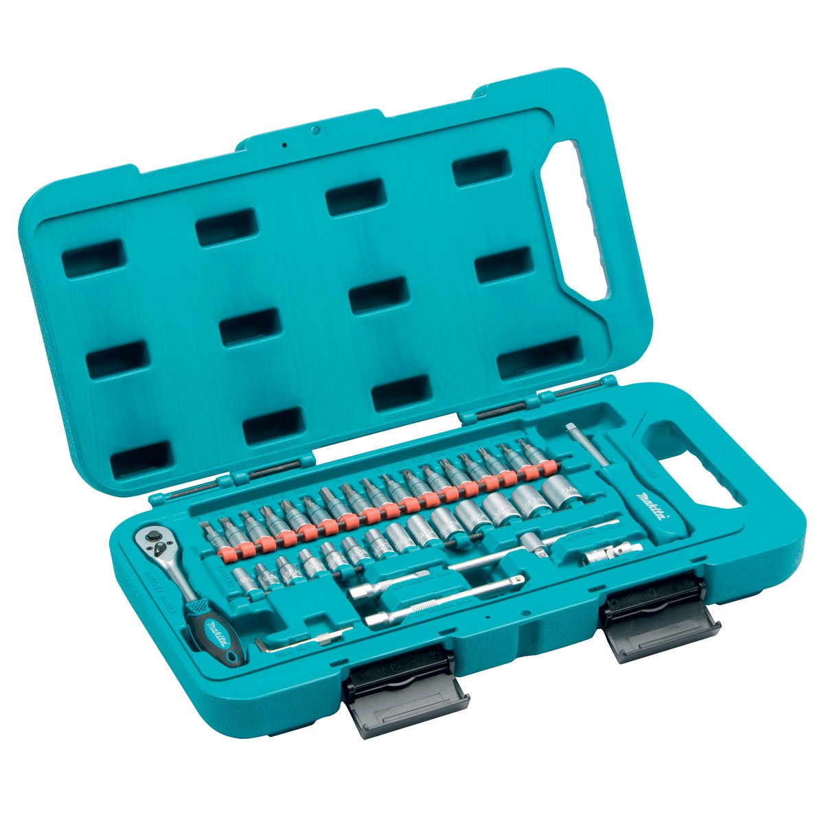 Makita P-90283 1/4-Inch Socket and Ratchet Set (40-Piece)