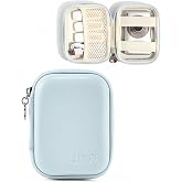 Linpr Digital Camera Case for KODAK PIXPRO FZ55/FZ45, Case Only, Blue | Fits CAMKORY DC403 and Canon PowerShot ELPH 360 HS Compact Digital Cameras, Small Hard Shell Camera Pouch with Mesh Pocket