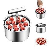 Dayinkes Stainless Steel Meatball Maker, 12 Balls