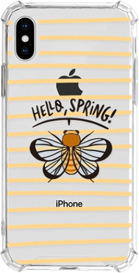 Amazon Co Jp 可愛い Spring Messenger Honeybee Stripe 春の 伝令 ミツバチ ストライプ 柄 キャラクター アート デザイン Iphone ケース と Galaxy ケース 対応 Tpu シリコン と ポリカーボネート 素材 ゼリー ハード スマホケース Bts 14 50 D006 Galaxy Note9