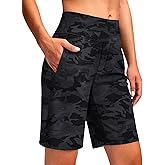 Viodia Women's 9" Long Swim Shorts Modest Swimsuits Bathing Suit Knee Length Bermuda Board Shorts for Women with Pocket
