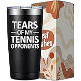SpenMeta Tennis Gifts for Men, Women, Sports Player - Tears of My Tennis Opponents - 20oz Tumbler Cup