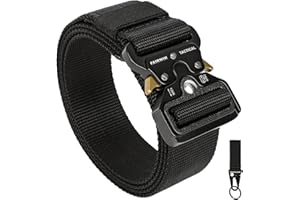 FAIRWIN Tactical Belt, Military Utility Belt Nylon Web Rigger Belt Work Belt with Heavy-Duty Quick-Release Buckle