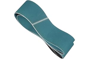 Kozelo 2 Pack Sanding Belts 6 x 89 Inch 100 Grit Zirconia Abrasive Belt Sander Paper for Belt Sander Metal Grinding Wood Work