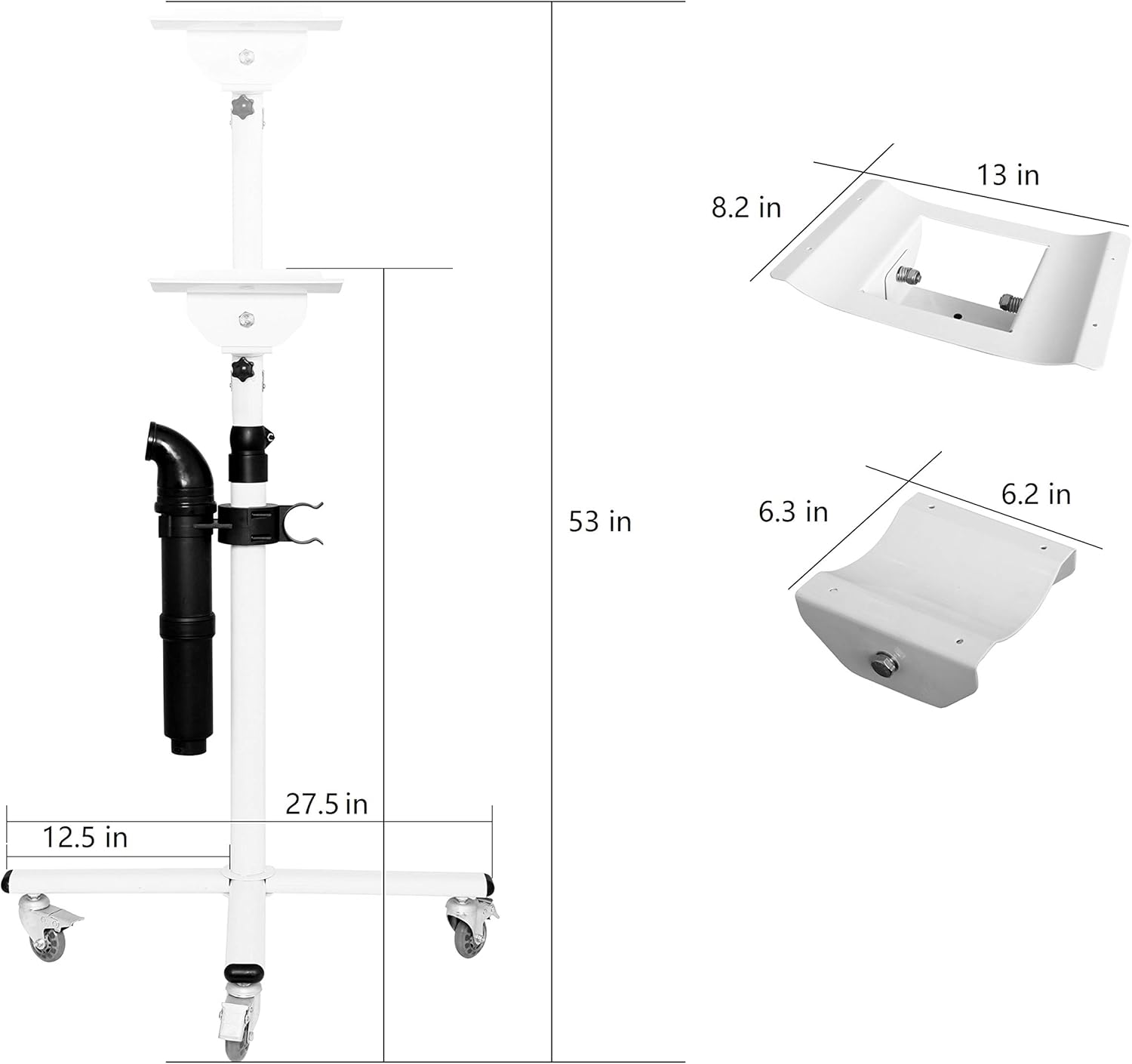 Dog Pet Grooming Dryer Stand FDS-01 (Compatible Model: SHD-2600P), white - Image 3