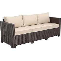 Rattaner Patio Furniture 3-seat Sofa Wicker Outdoor