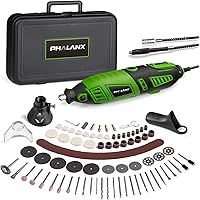 180W Rotary Tool Kit, 1.5-Amp PHALANX 6 Variable Speed with Flex Shaft, 8000-32000RPM Rotary Multi-Tool& 139pcs Accessories K