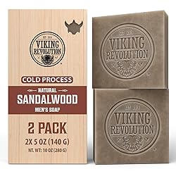 Viking Revolution Sandalwood Natural Soap for Men