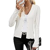 Arach&Cloz Women's Wool Blend Business Casual Cardigan Sweaters Tops