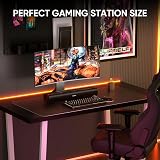 Saiyin 17-Inch Sound Bar 40W Bluetooth 5.3 Optical AUX Sub Out TV PC view 4