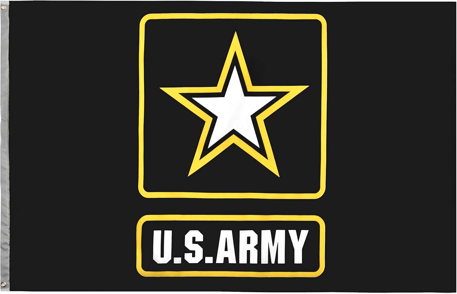 RainRoad US Army Military Flag 3x5 ft, Printed Polyester US Military Banner for Inside/Outside Use, Brass Gromme(Army Military Flag)