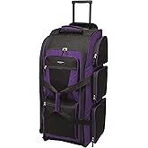 Travelers Club Xpedition 30 Inch Multi-Pocket Upright Rolling Duffel Bag