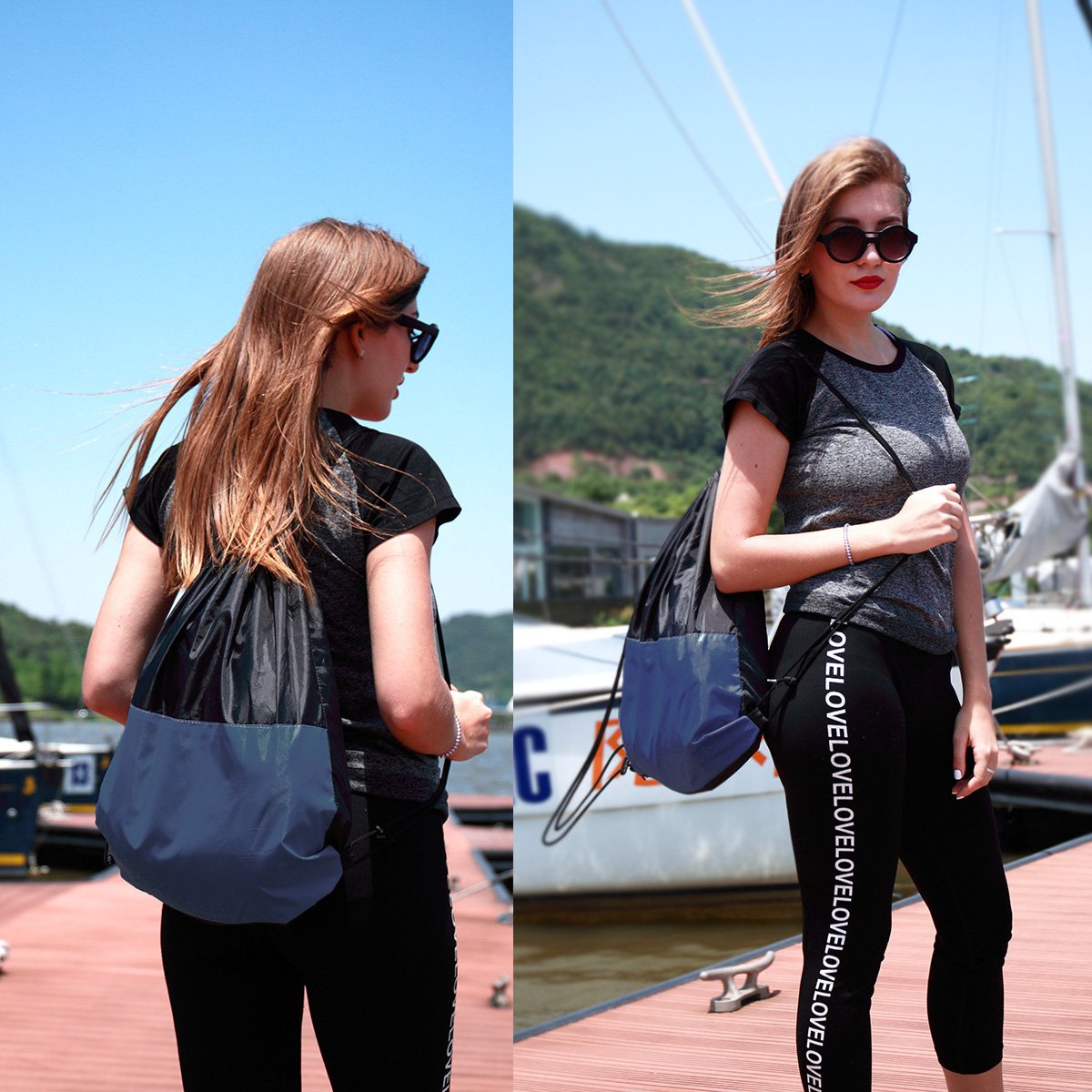 Inflatable Lounger Couch, Air Sofa Bed Chair with Cozy Ergonomic Angle and Fast Inflatable Design, Load-Bearing 500 LBS (Deep Blue)