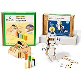 KiwiCo STEM Robotics Bundle &ndash; Domino Machine + Jumping Robot Kits, Ages 9+ | 2-in-1 STEM robotics bundle. Build a motorized automatic domino machine &amp; a mechanical leaping robot. Perfect for ages 9+.