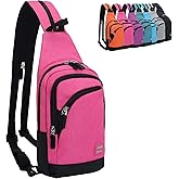 Peicees Small Sling Bag for Women Mens Convertible Crossbody Backpack Shoulder Chest Daypack with Zipper Strap for Hiking